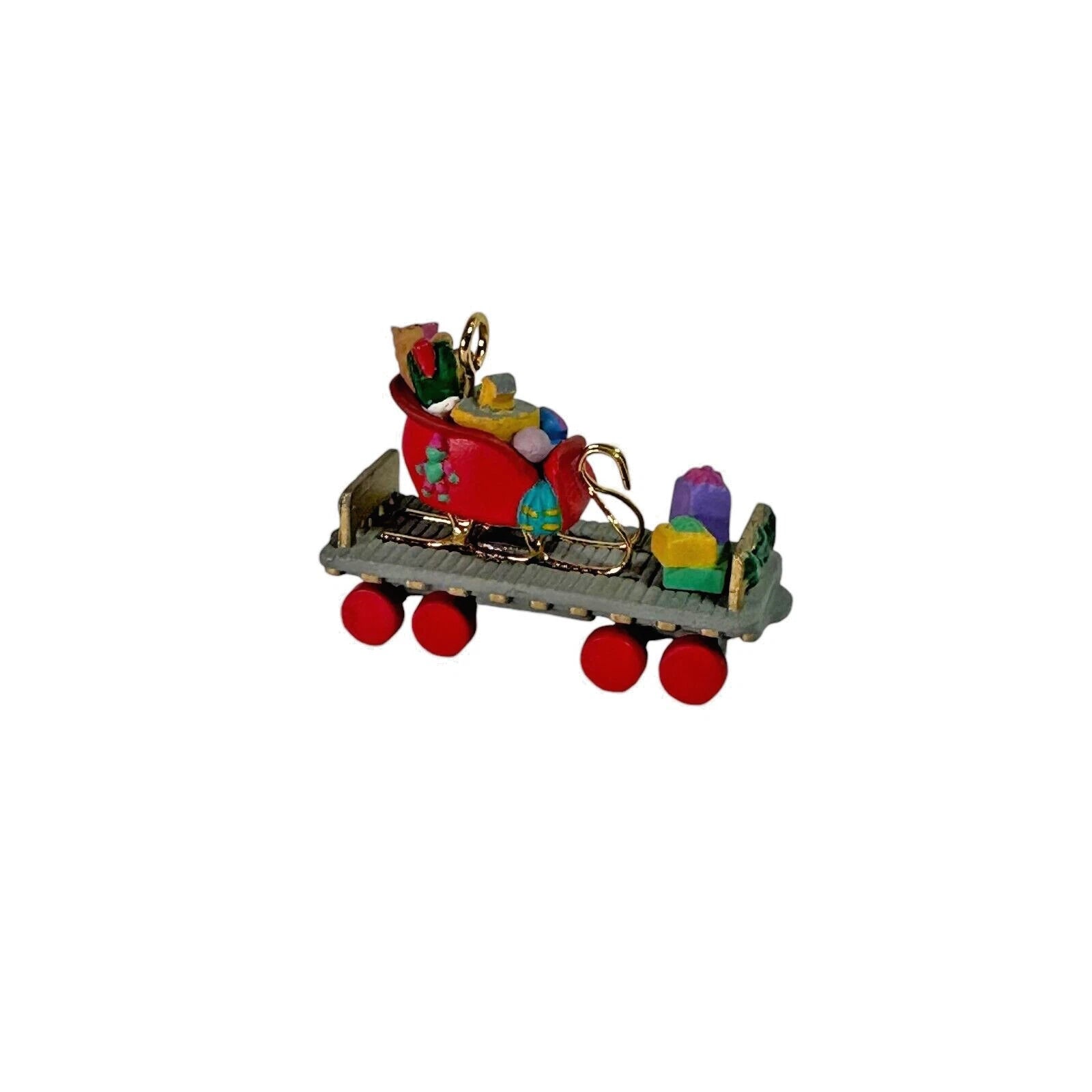 1993 Flatbed Car Hallmark Ornament (Noel R.R.) QXM5105
