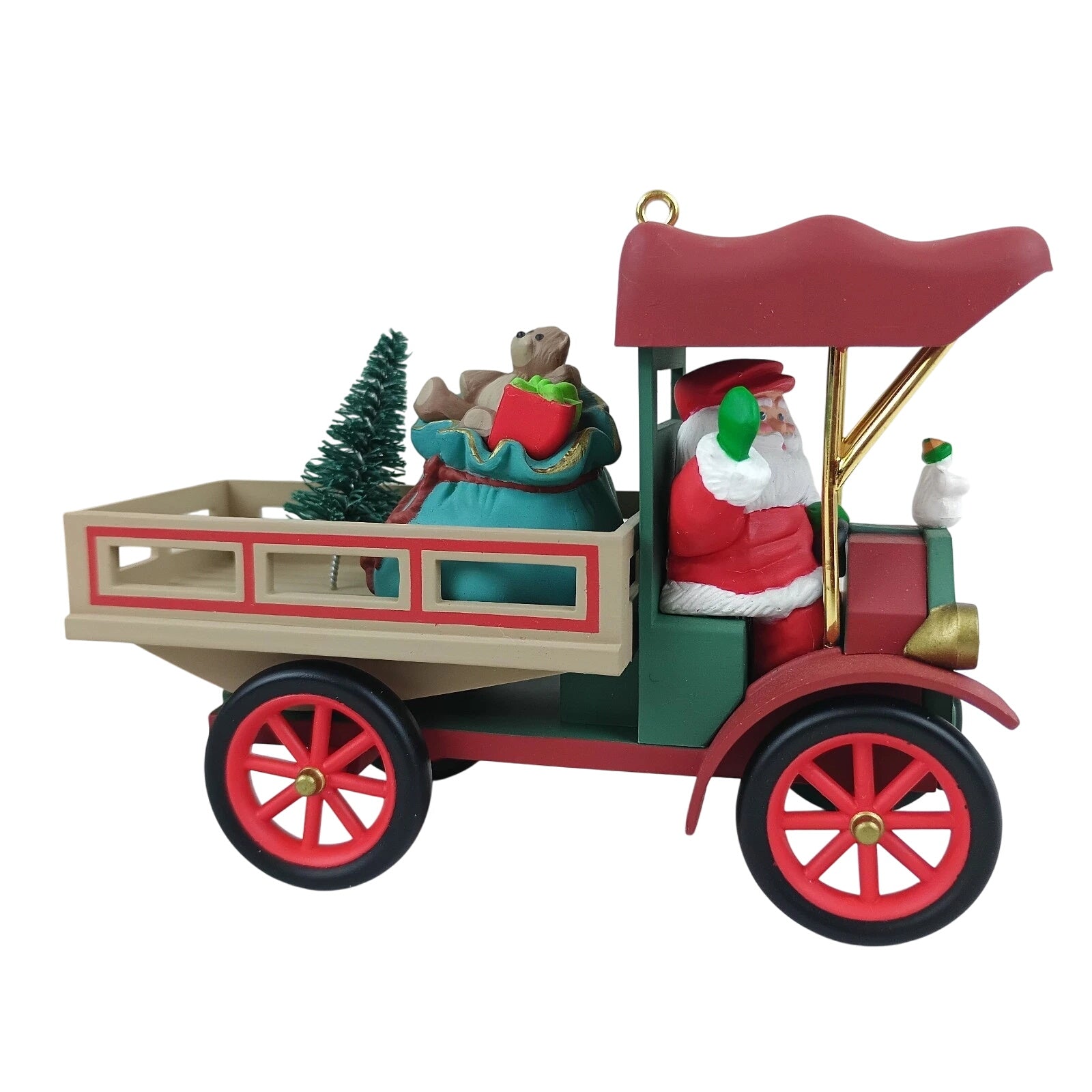 1993 Happy Haul‑idays Hallmark Ornament (Here Comes Santa) QX4102