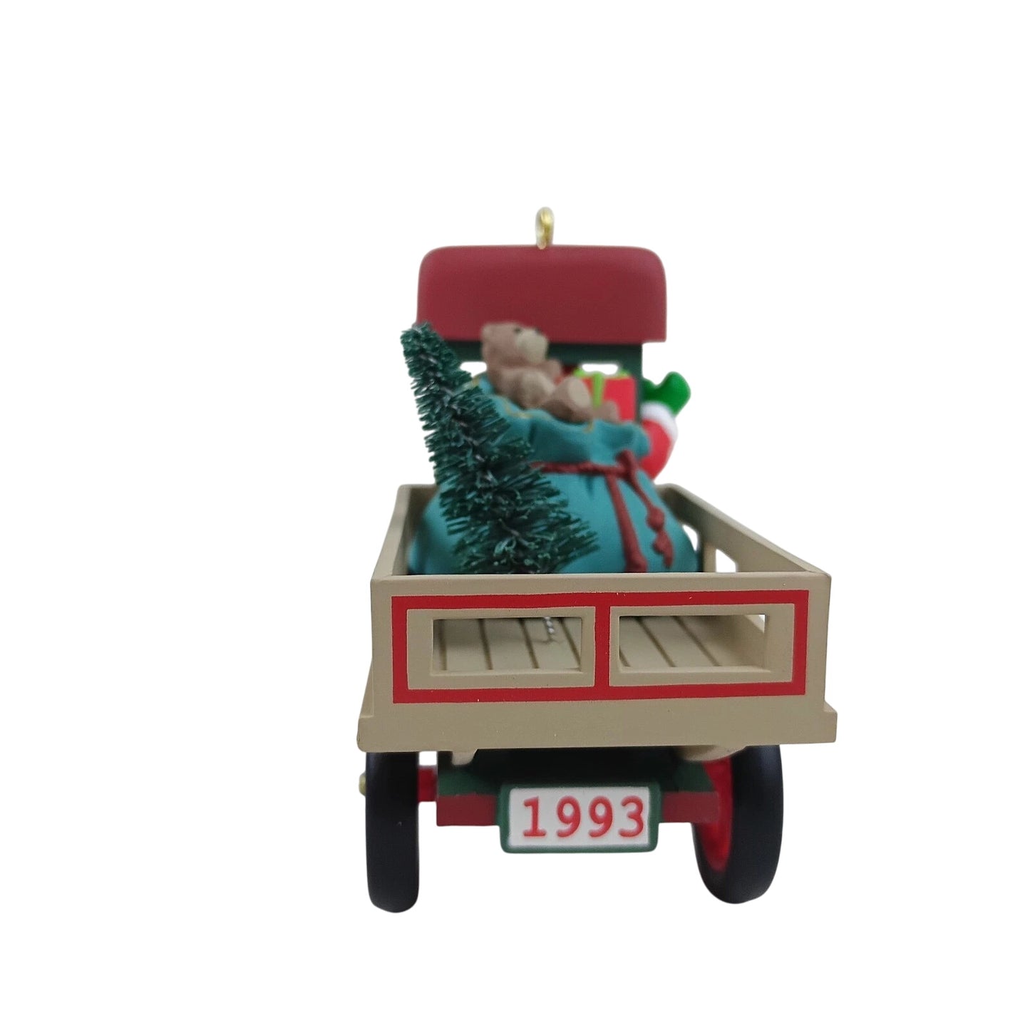 1993 Happy Haul‑idays Hallmark Ornament (Here Comes Santa) QX4102