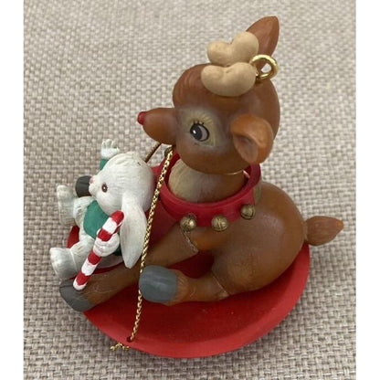 1993 Here Comes Rudolph Enesco Ornament (Reindeer) 597686