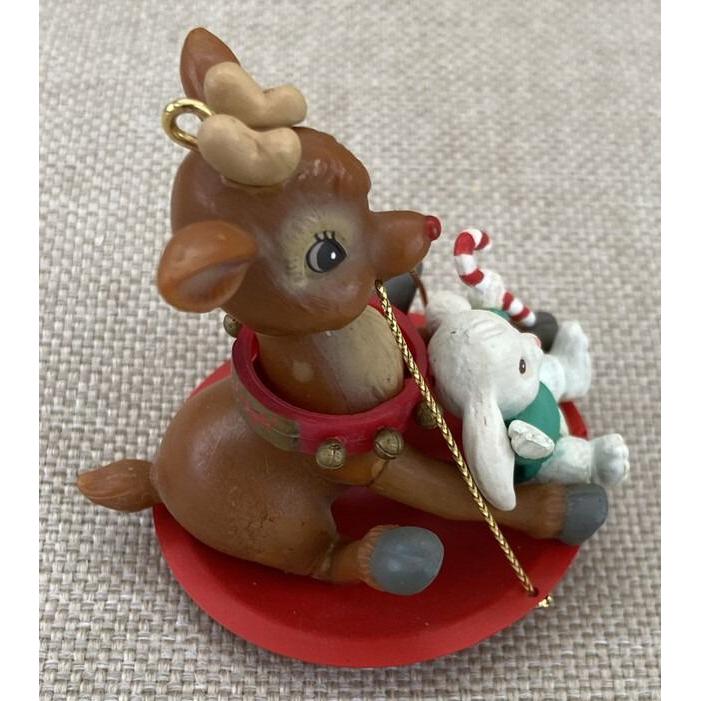 1993 Here Comes Rudolph Enesco Ornament (Reindeer) 597686