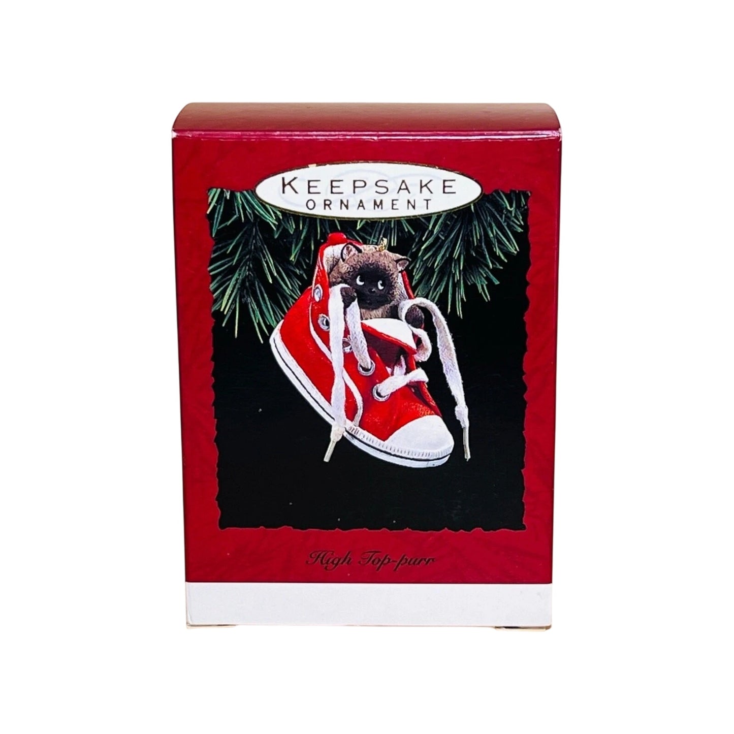 1993 High Top‑Purr Hallmark Ornament (Kitten in Sneaker) QX5332