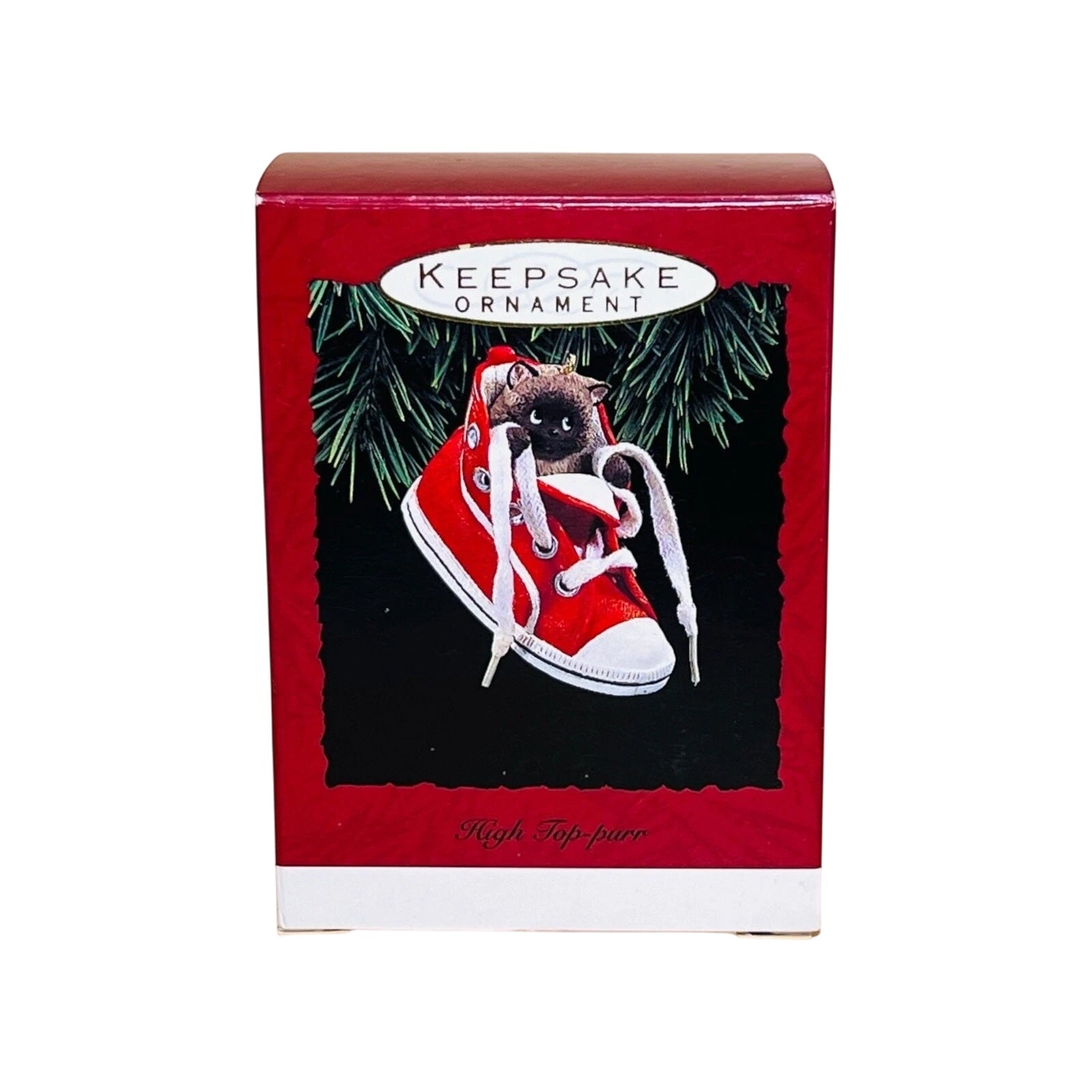 1993 High Top‑Purr Hallmark Ornament (Kitten in Sneaker) QX5332
