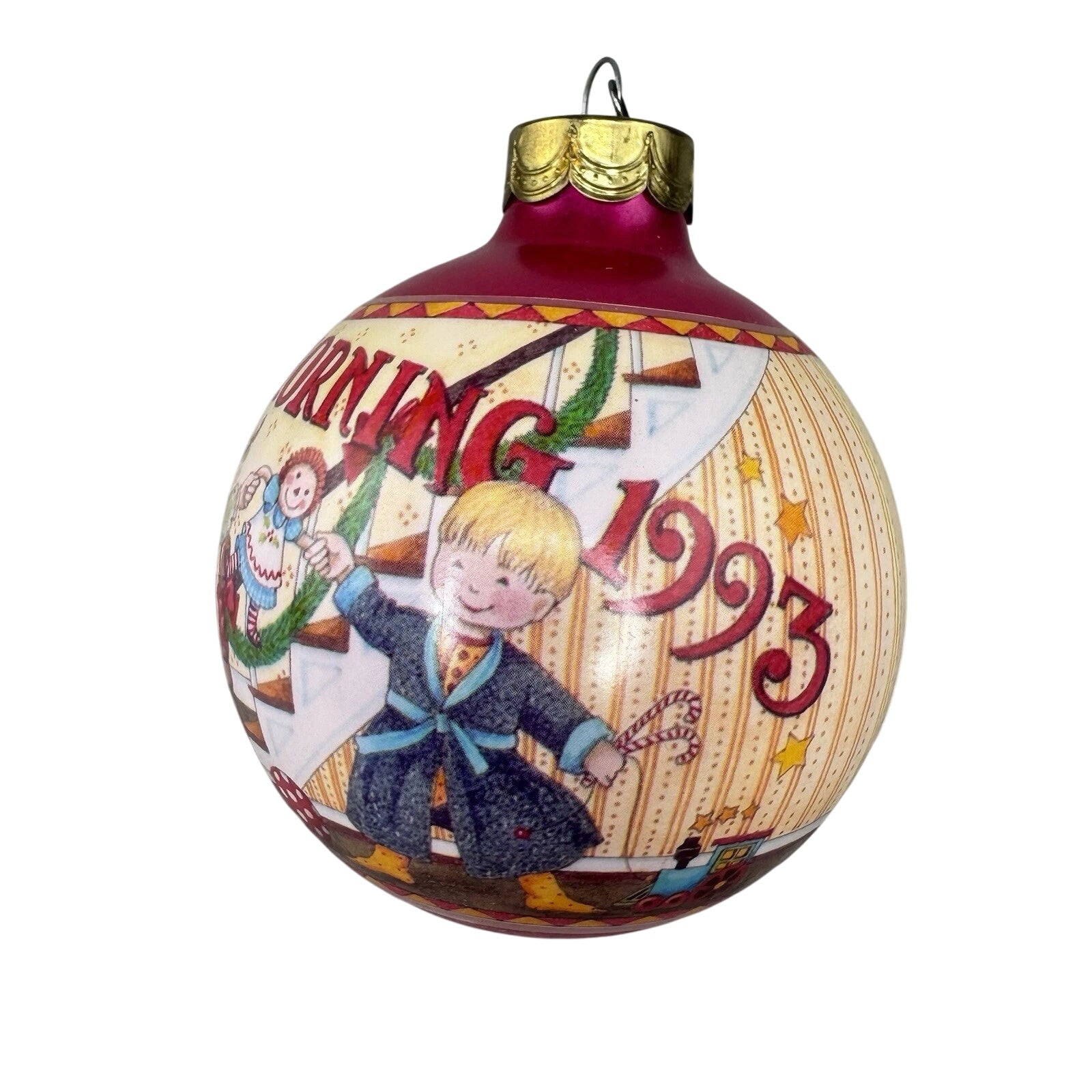 1993 Mary Engelbreit - Christmas Morning Hallmark Ornament (Mary Engelbreit) QX2075