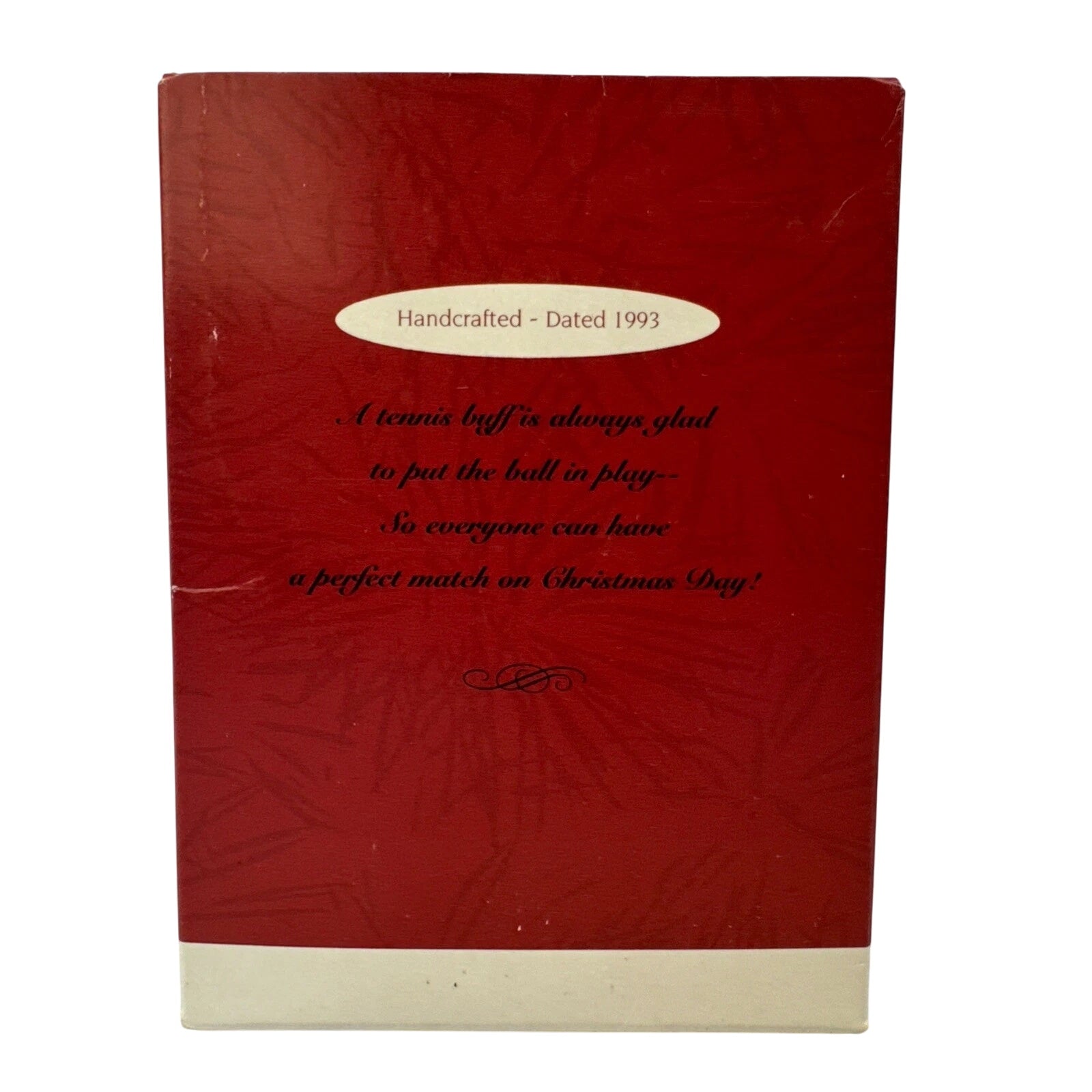 1993 Perfect Match Hallmark Ornament (Tennis) QX5772