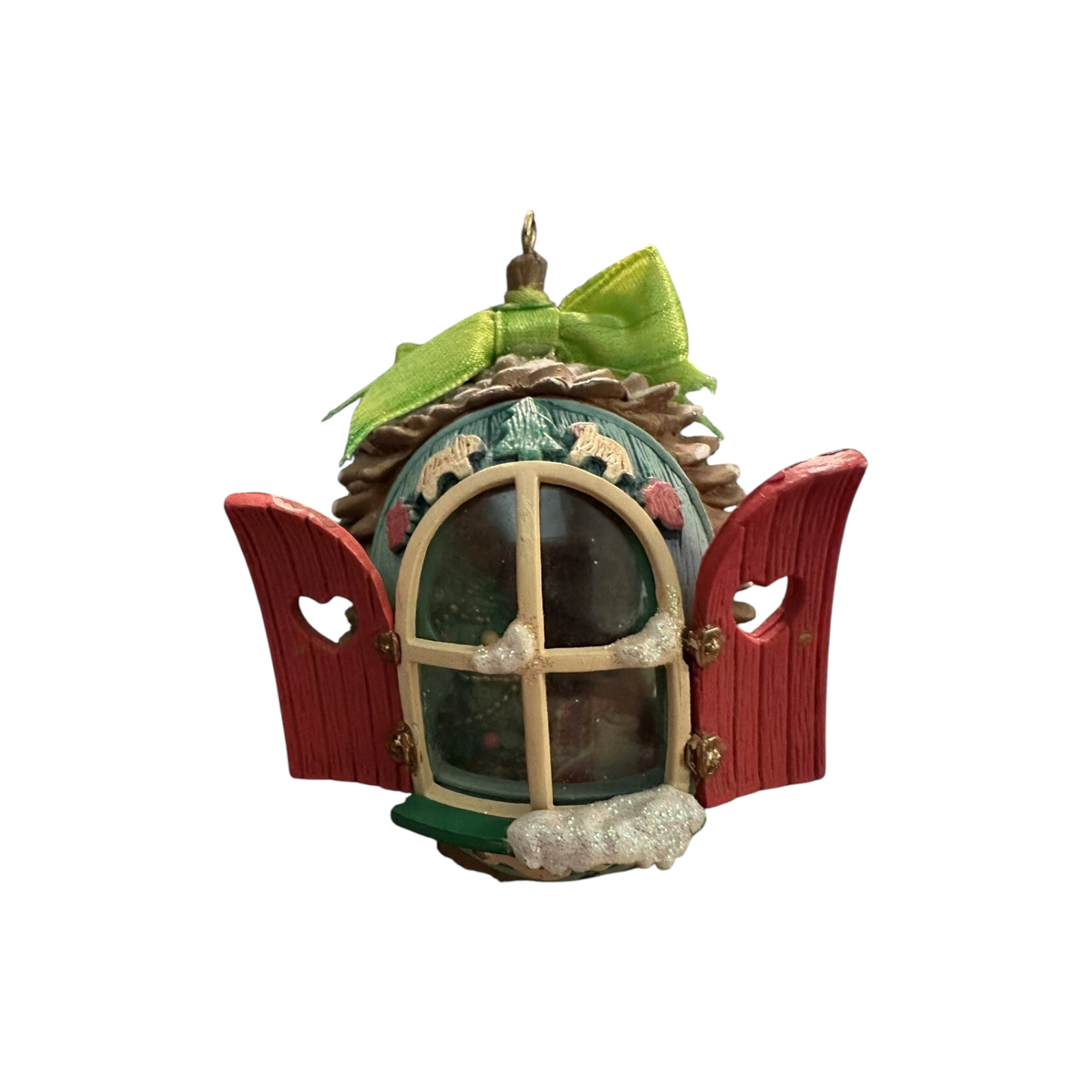 1993 Pinecone Cottage Carlton Cards Ornaments (Christmas Window) ORN-002M