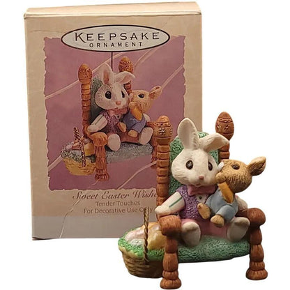 1993 Sweet Easter Wishes Hallmark Ornament (Tender Touches) QEO8196