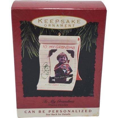 1993 To My Grandma Hallmark Ornament (Photo Holder) QX5555