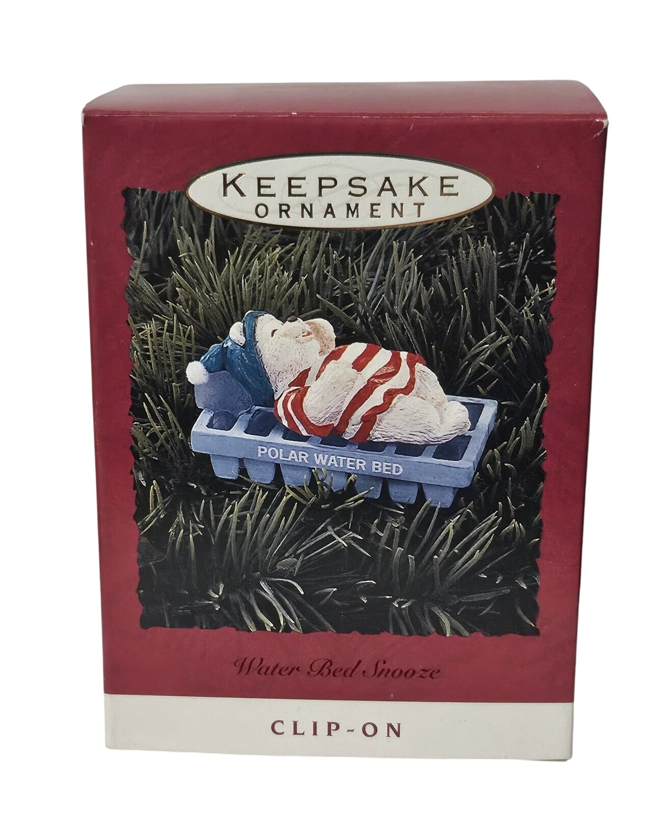 1993 Water Beds Snooze Hallmark Ornament (Polar Bear) QX5375