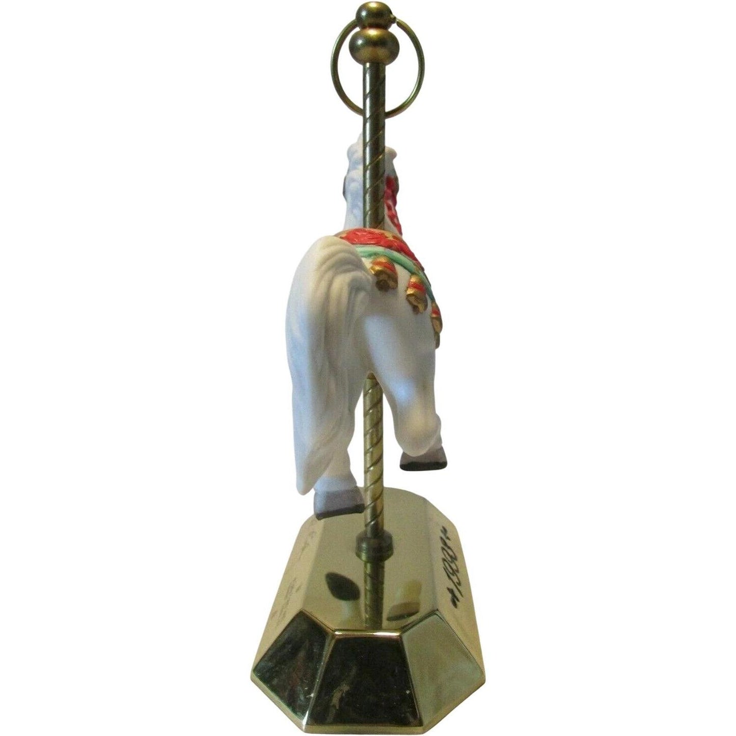 1993 White Hallmark Ornament (Tobin Fraley Carousel Horse) QX5502