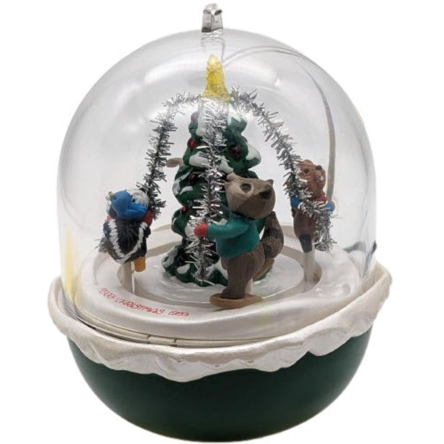 1993 Animal Decorating Christmas Tree Hallmark Ornament (Forest Trolics) QLX7165