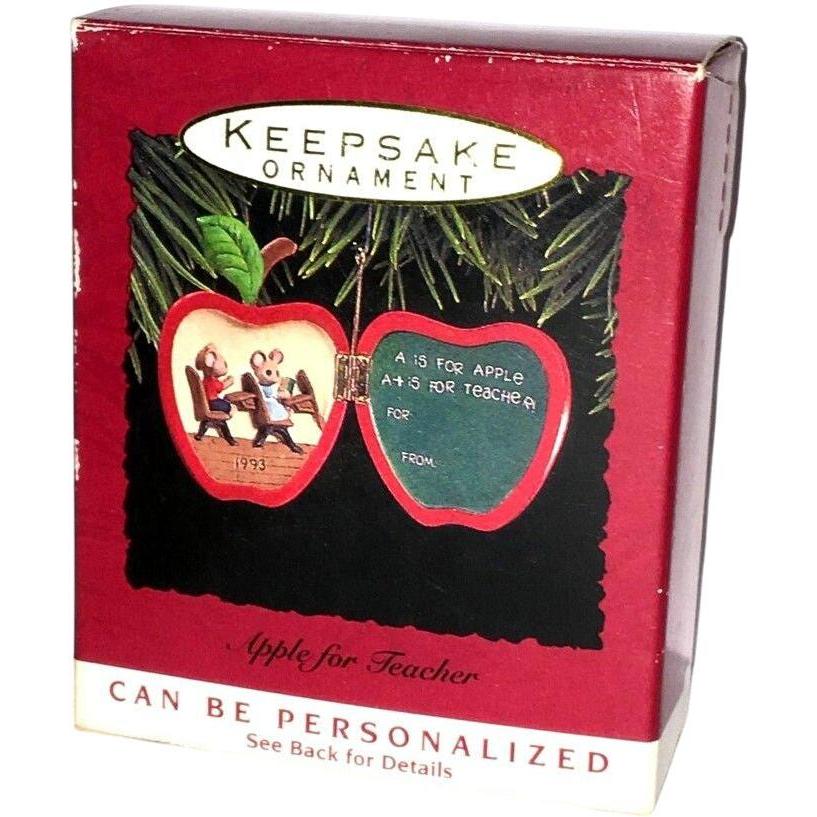 1993 Apple for Teacher Hallmark Ornament (Teacher) QX5902