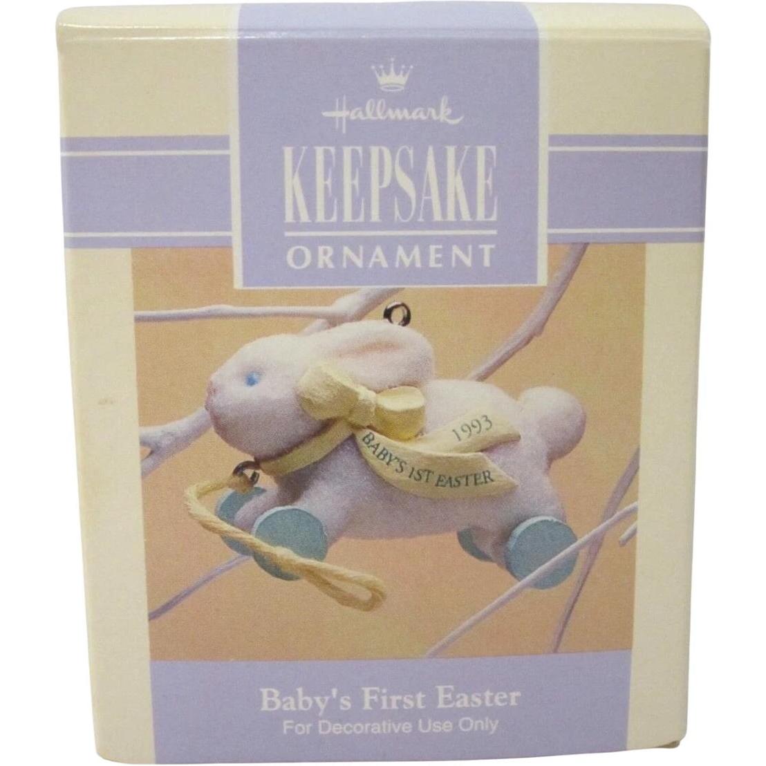 1993 Baby's First Easter Hallmark Ornament (Child's Age Collection) QEO8345