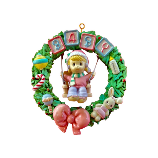 1993 Baby's Frist Christmas Enesco Ornament (Baby's First Christmas) 586870 Image1