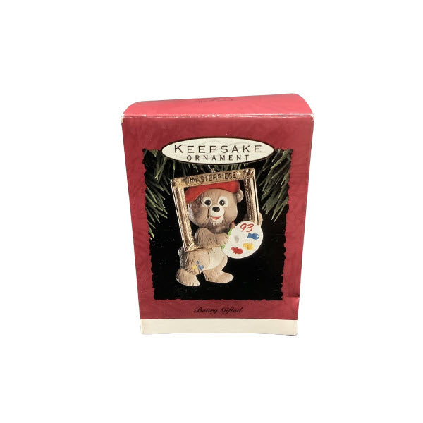1993 Beary Gifted Hallmark Ornament (Artist Bear) QX5762