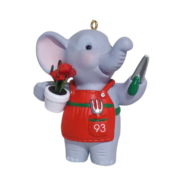 1993 Big on Gardening Hallmark Ornament (Elephant) QX5842