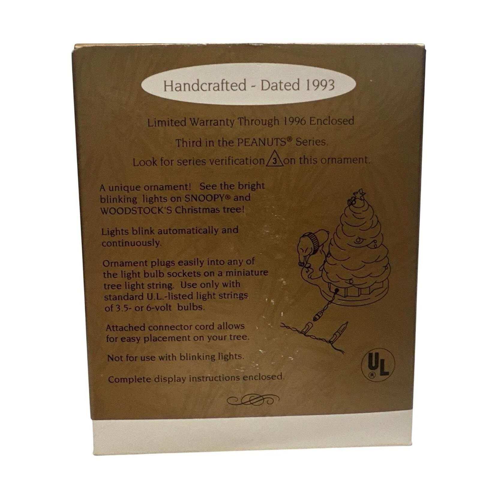 1993 Blinking Lights Hallmark Ornament (Peanuts) QLX7155 Image7