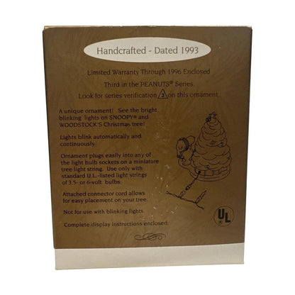 1993 Blinking Lights Hallmark Ornament (Peanuts) QLX7155 Image7