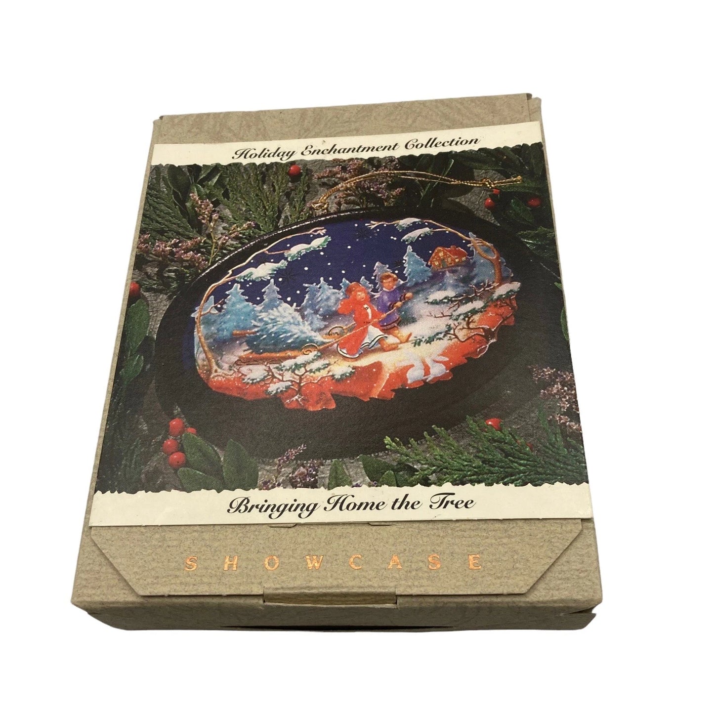 1993 Bring Home the Tree Hallmark Ornament (Holiday Enchanted Collection) QK1042