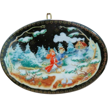 1993 Bring Home the Tree Hallmark Ornament (Holiday Enchanted Collection) QK1042