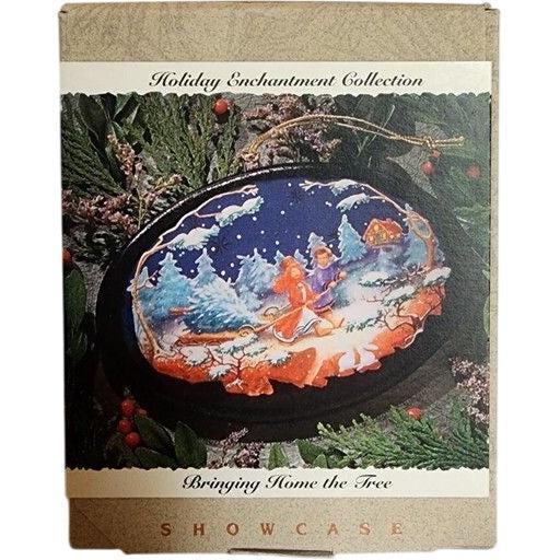 1993 Bring Home the Tree Hallmark Ornament (Holiday Enchanted Collection) QK1042