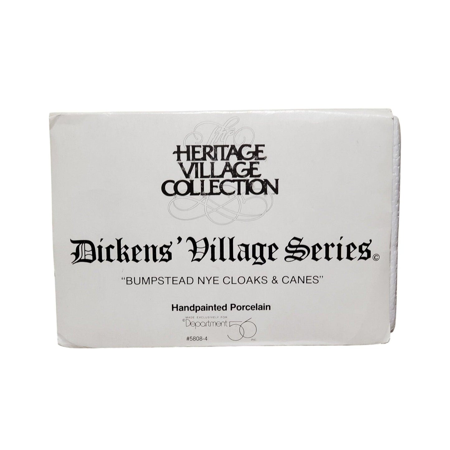 1993 Bumpstead Nye Cloaks & Canes – Dickens’ Village Department 56 #56.58085 1427460 Image2