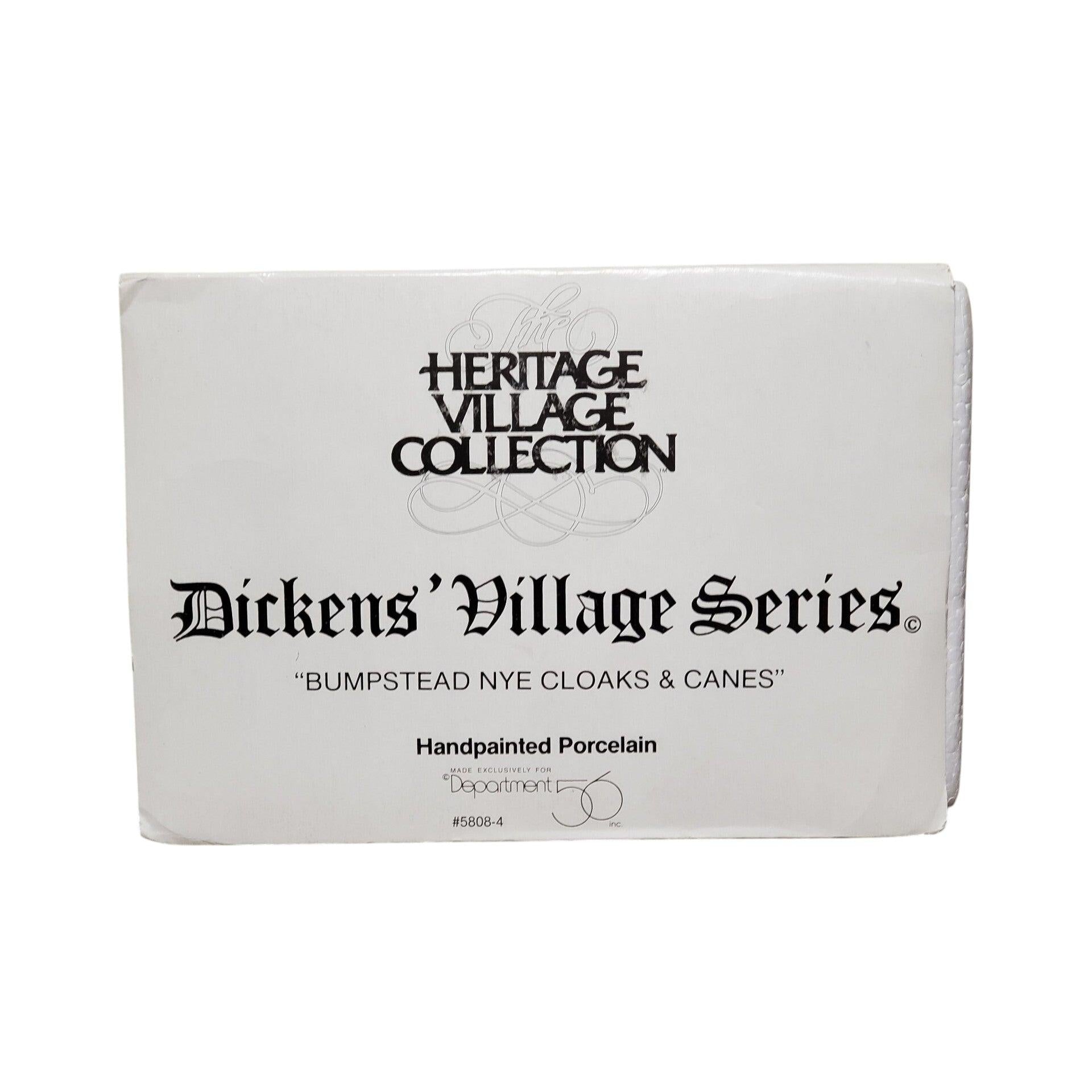 1993 Bumpstead Nye Cloaks & Canes – Dickens’ Village Department 56 #56.58085 1427460 Image2