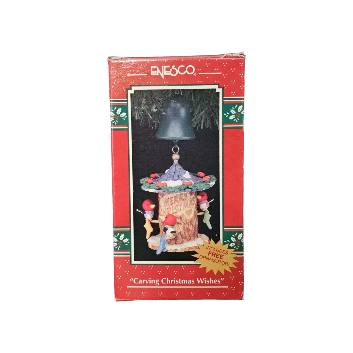 1993 Carving Christmas Wishes Enesco Ornament (Bird) 592625 Image2