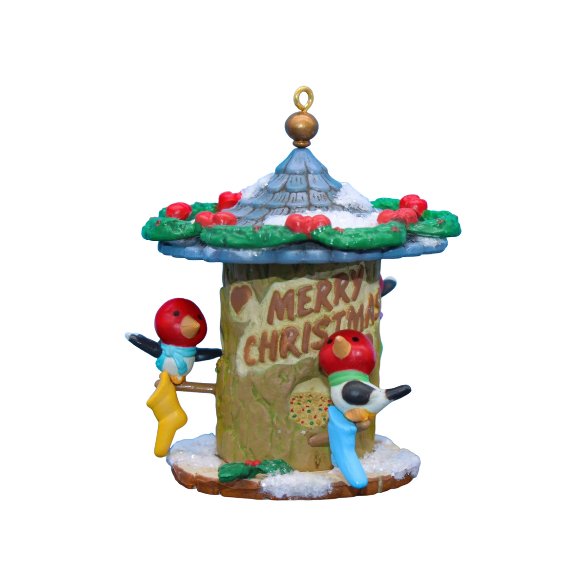 1993 Carving Christmas Wishes Enesco Ornament (Bird) 592625 Image3