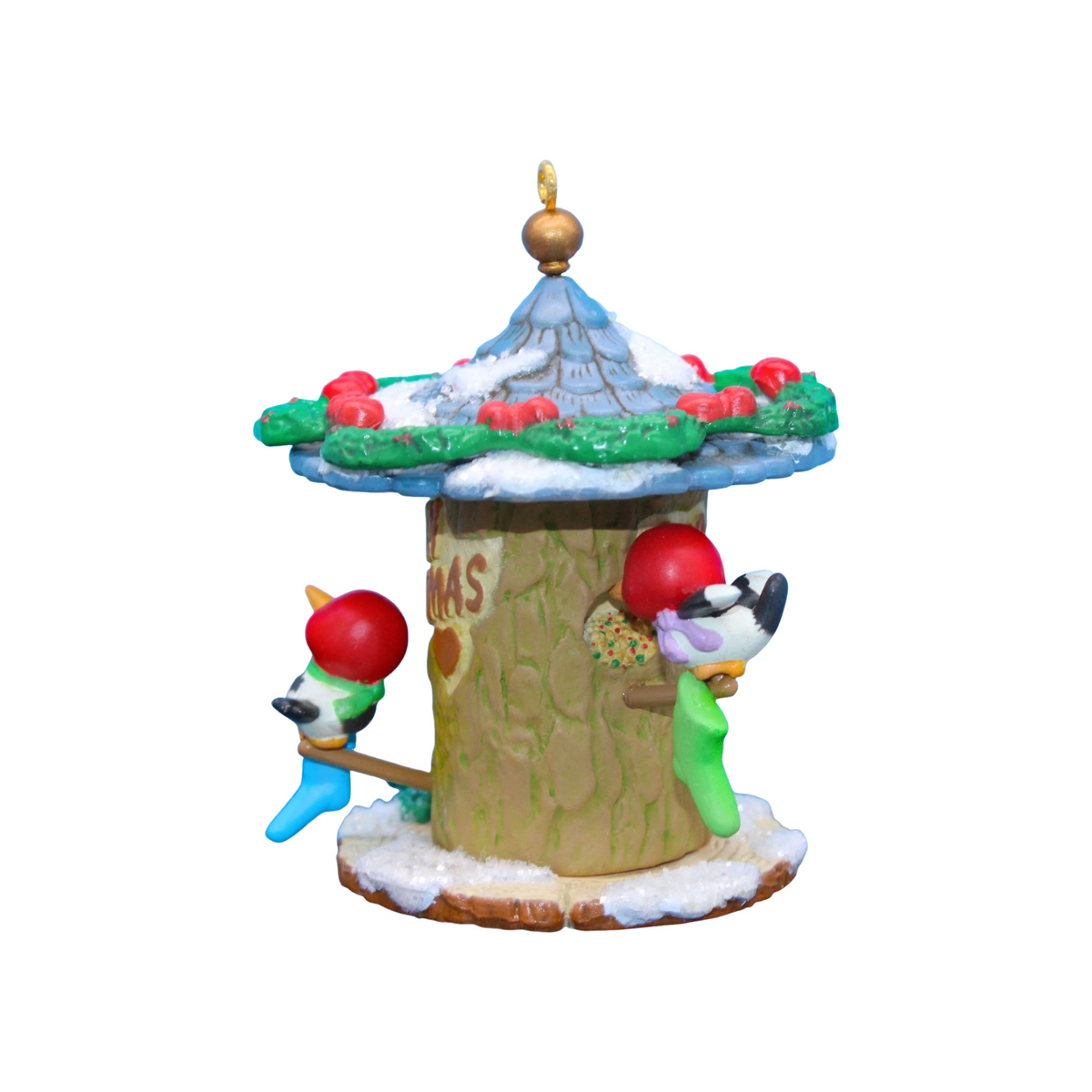 1993 Carving Christmas Wishes Enesco Ornament (Bird) 592625 Image4