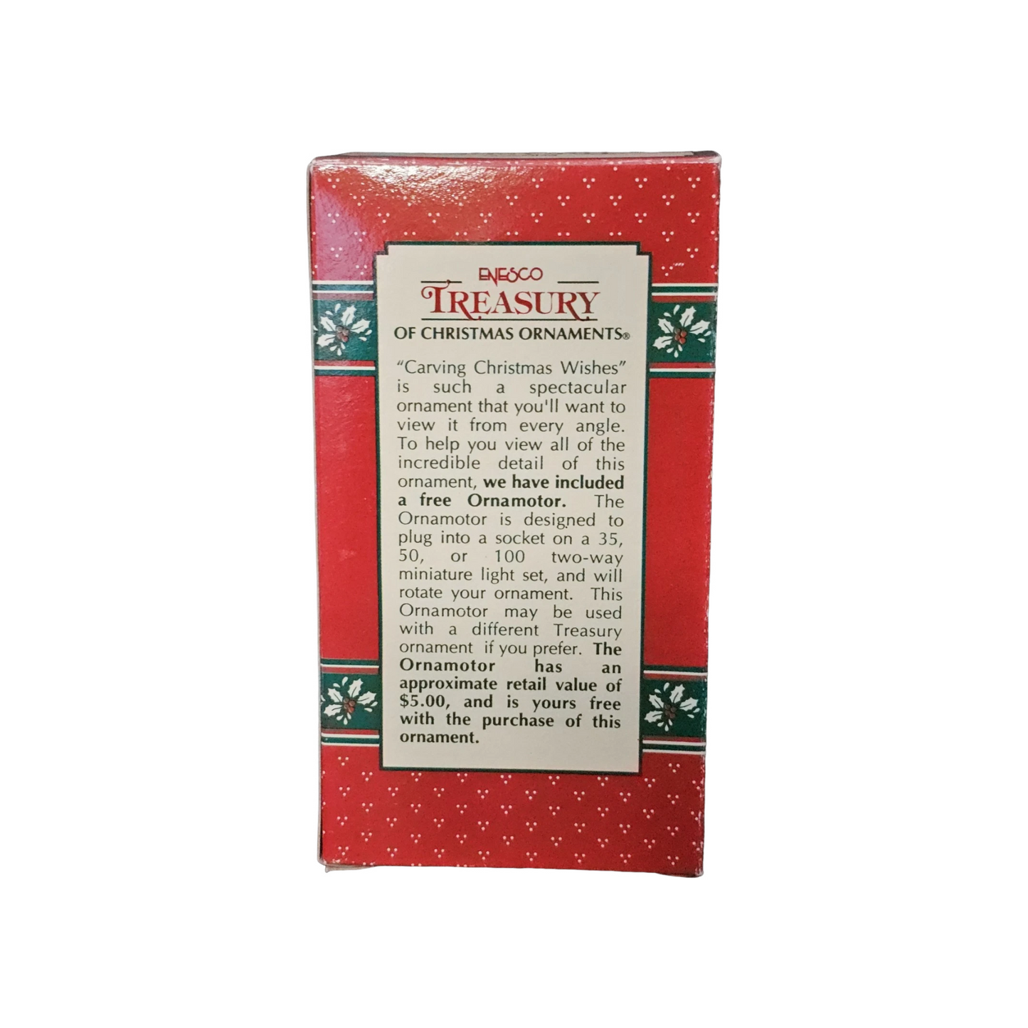 1993 Carving Christmas Wishes Enesco Ornament (Bird) 592625 Image9