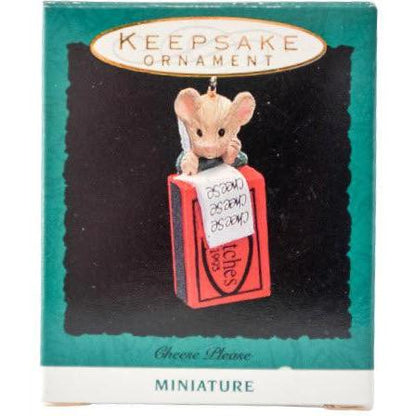 1993 Cheese Please Hallmark Ornament (Mouse) QXM4072