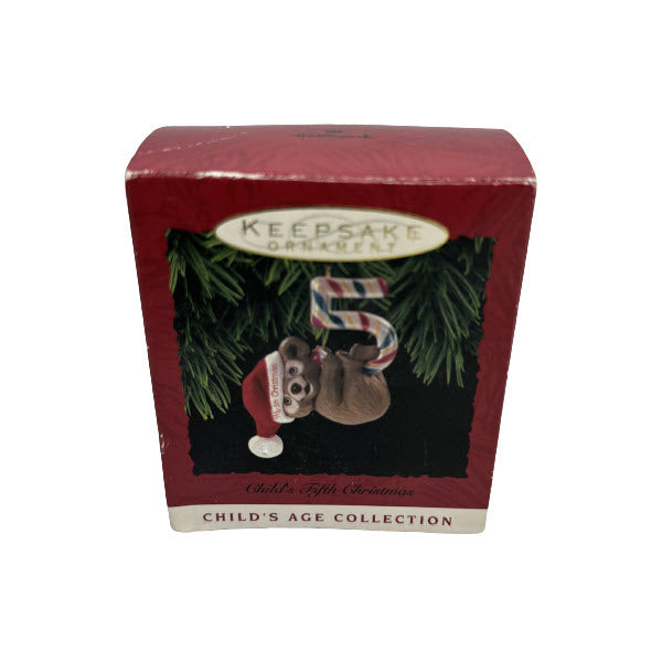 1993 Child's Fifth Christmas Hallmark Ornament (Child's Age Collection) QX5222