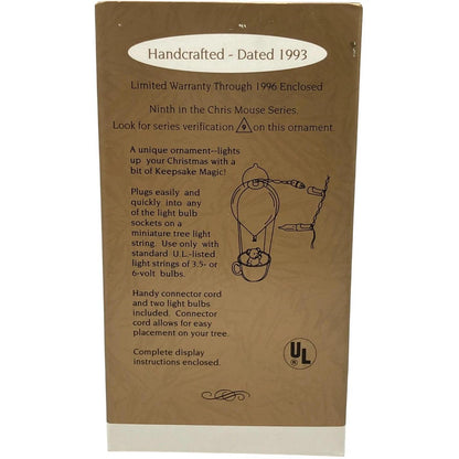 1993 Chris Mouse Flight Hallmark Ornament (Chris Mouse) QXL7152