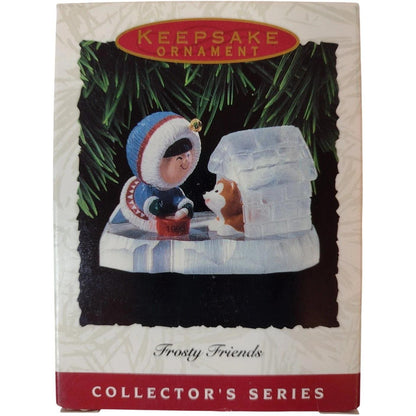 1993 Dog/Doghouse Hallmark Ornament (Frosty Friends) QX4142