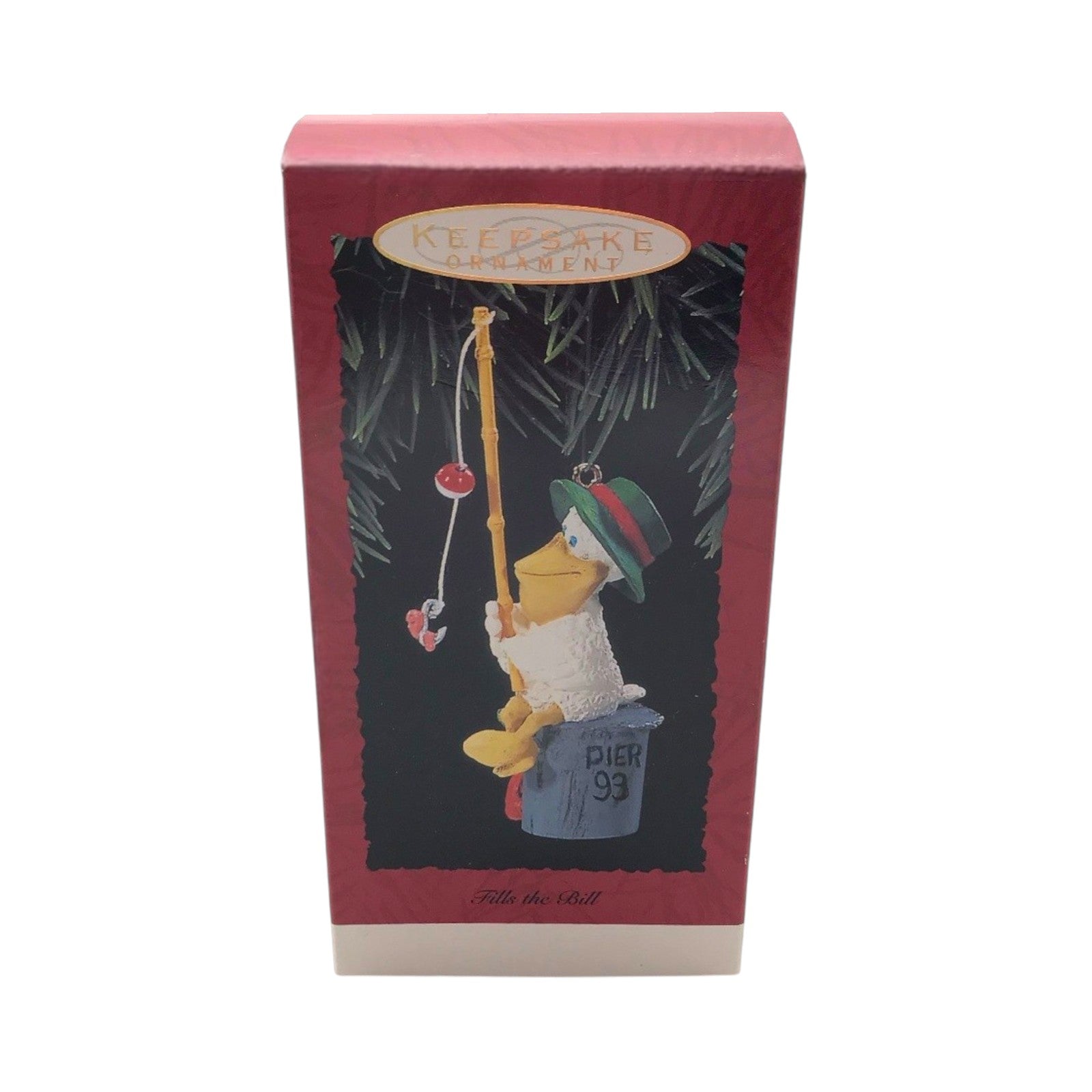 1993 Fills the Bill Hallmark Ornament (Fishing) QX5572 Image2