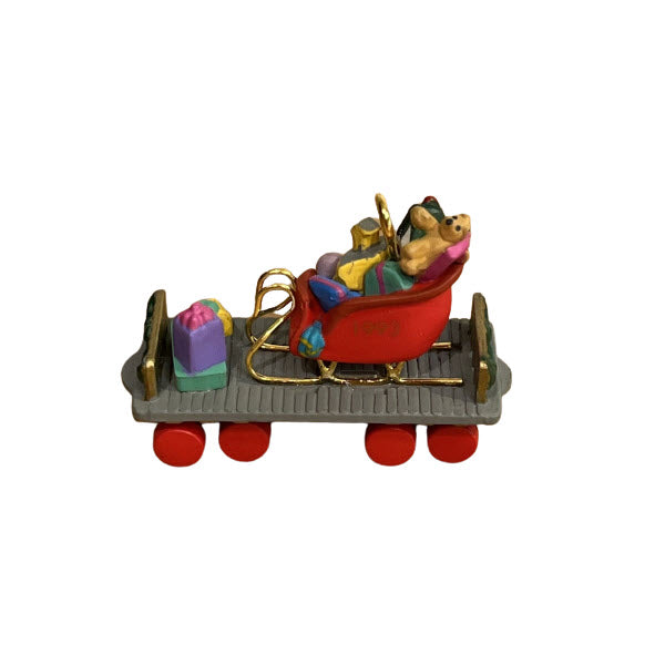 1993 Flatbed Car Hallmark Ornament (Noel R.R.) QXM5105