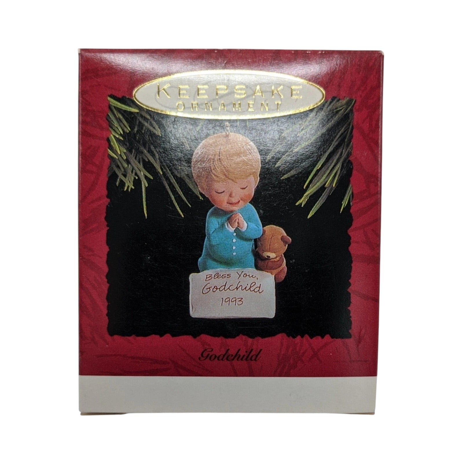 1993 Godchild Hallmark Ornament (Family) QX5875 Image2