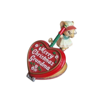 1993 Gramma's Liddle Grinddle Enesco Ornament (Heart) 932936 Image1