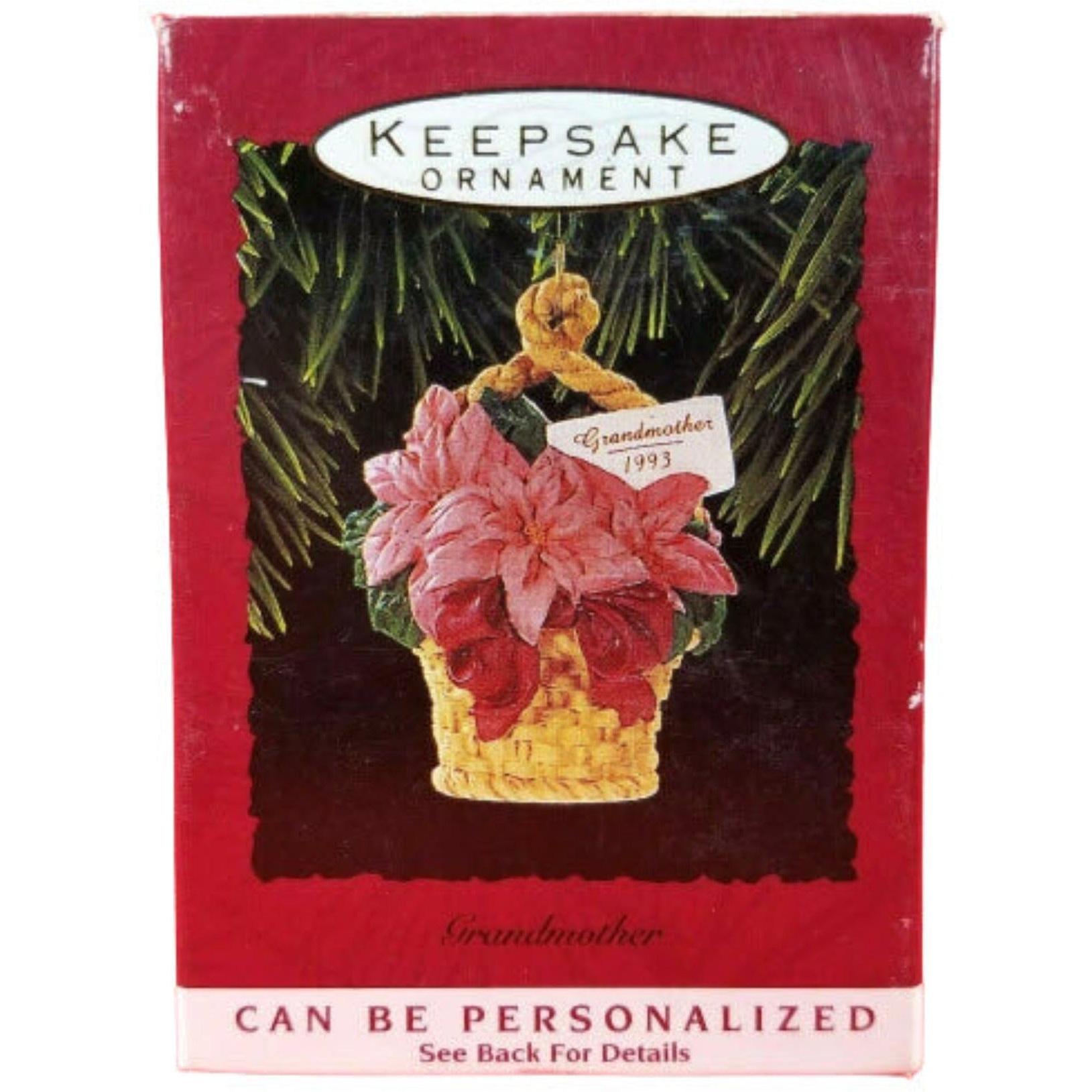 1993 GrandMother Hallmark Ornament (Flowers) QX5665