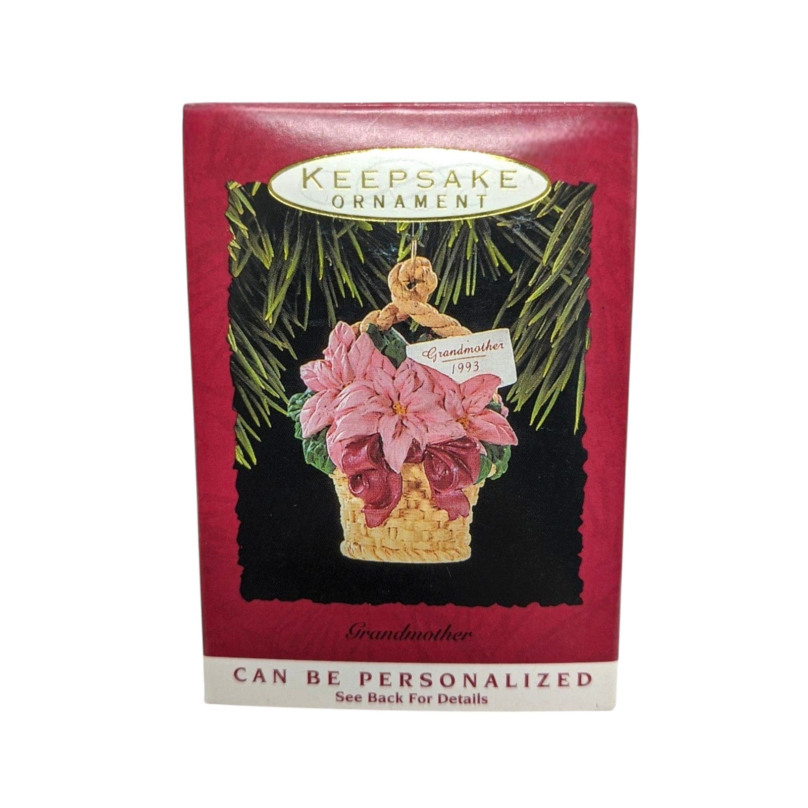 1993 GrandMother Hallmark Ornament (Flowers) QX5665 Image2