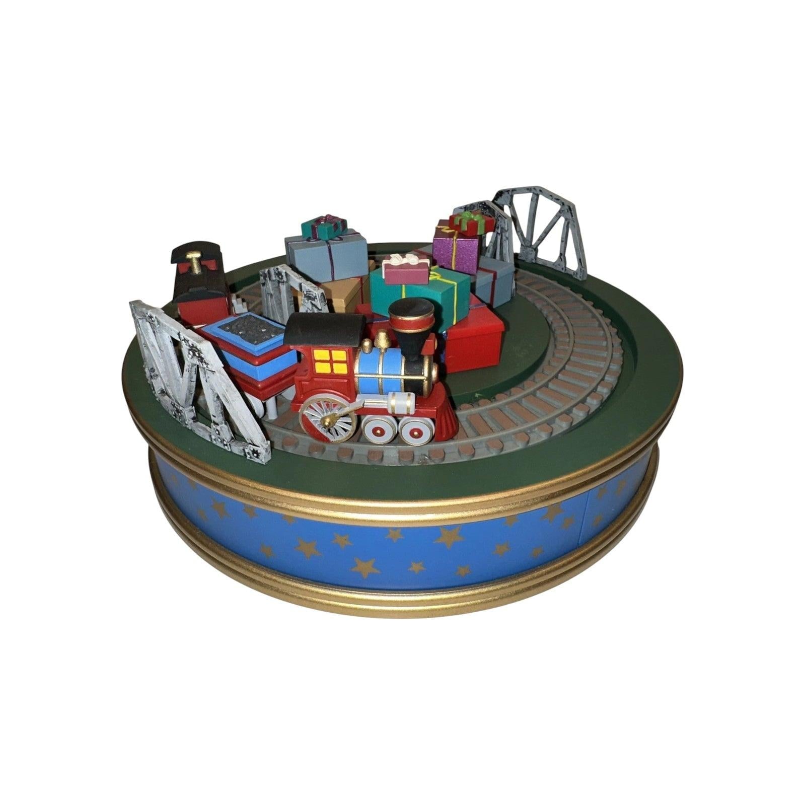 1993 Holiday Express Miniature Tree Base & Skirts Hallmark Ornament (Lionel) QXM5452 Image1