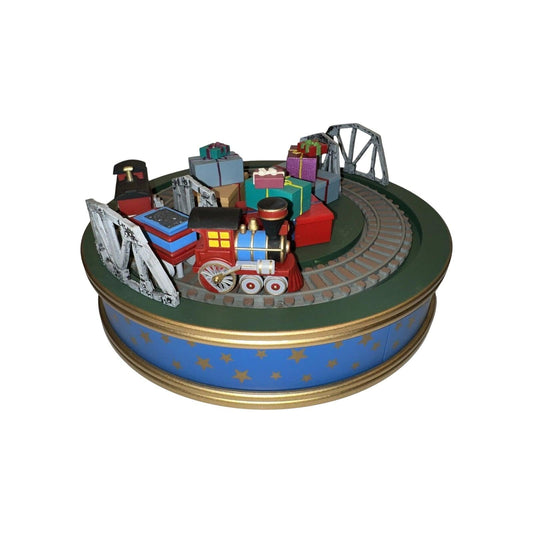 1993 Holiday Express Miniature Tree Base & Skirts Hallmark Ornament (Lionel) QXM5452 Image1