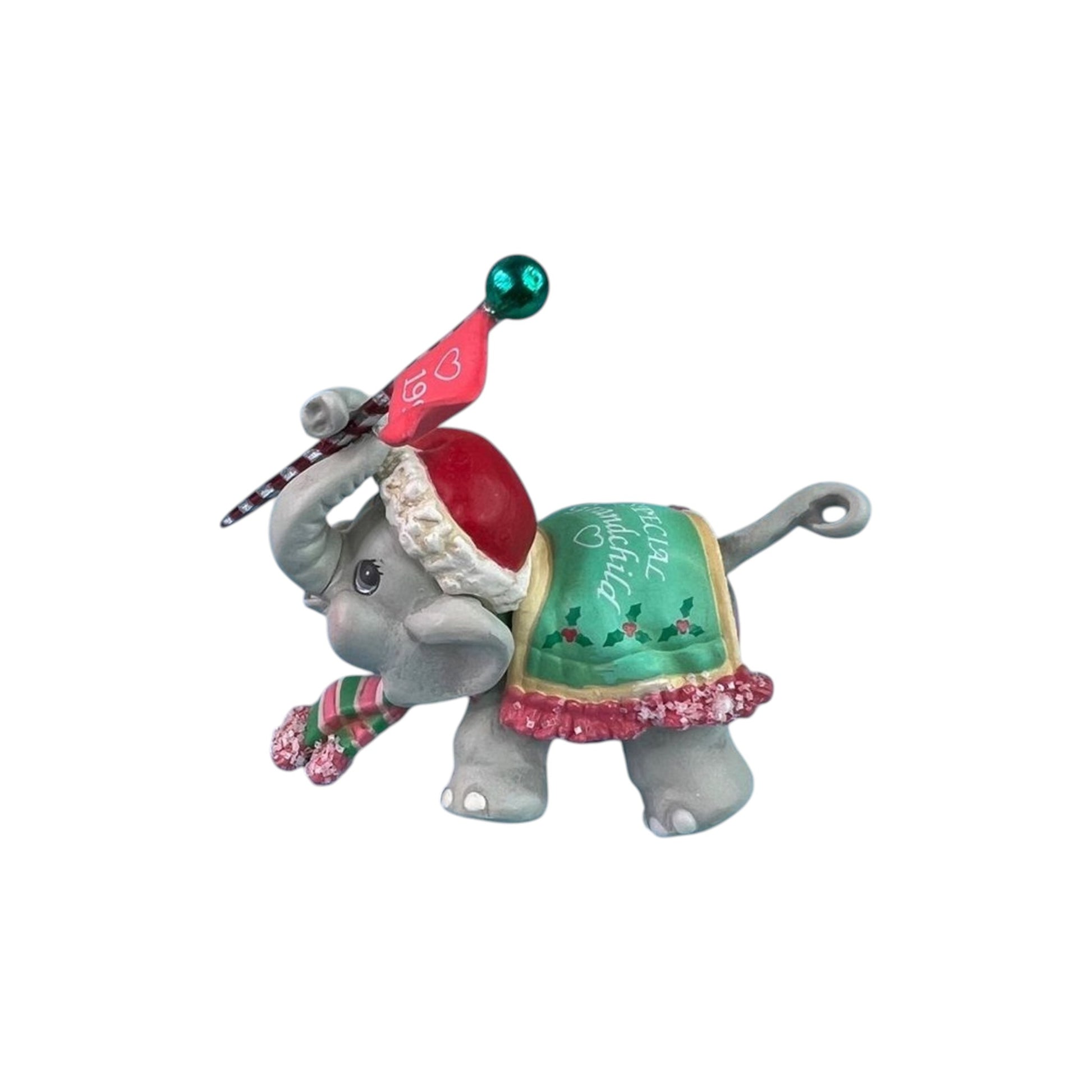 1993 Jumbo Wishes – Grandchild (Elephant) Carlton Cards Heirloom Ornament 125977-6 Image6