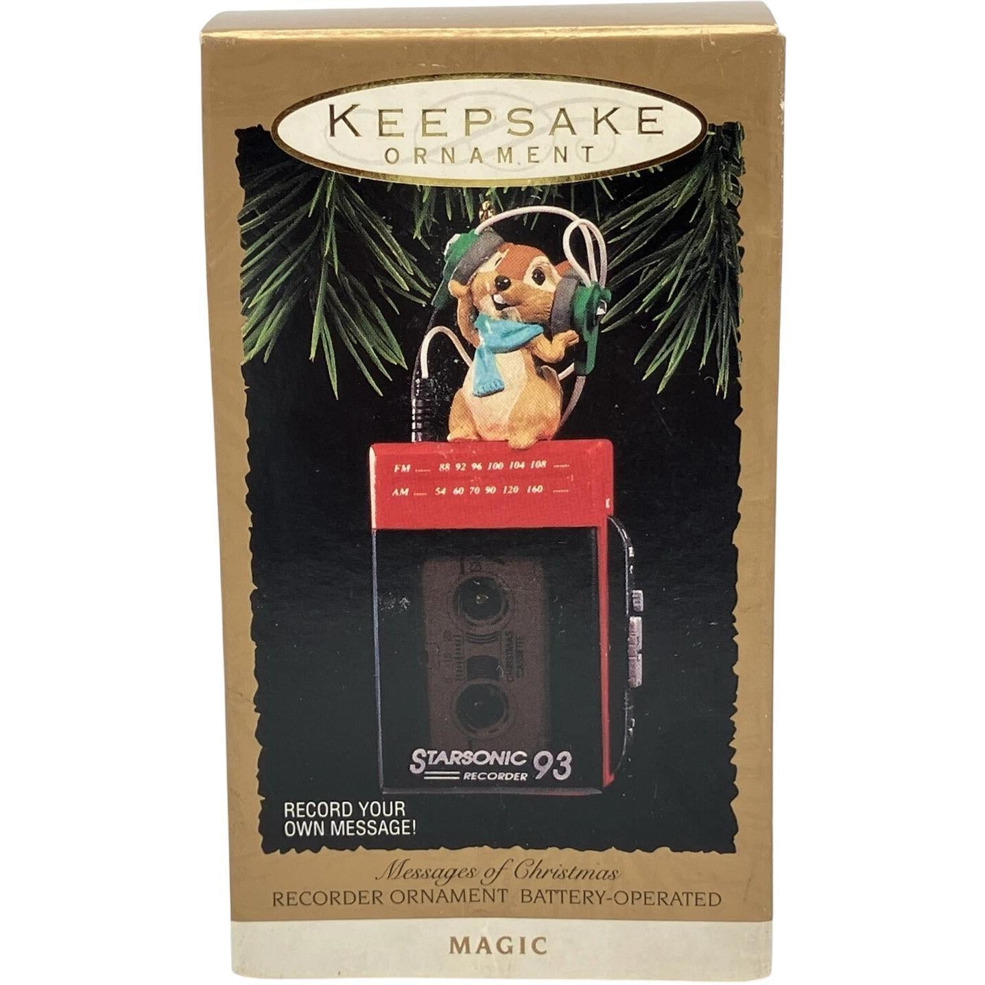 1993 Messages of Christmas Hallmark Ornament (Recorder) QLX7476