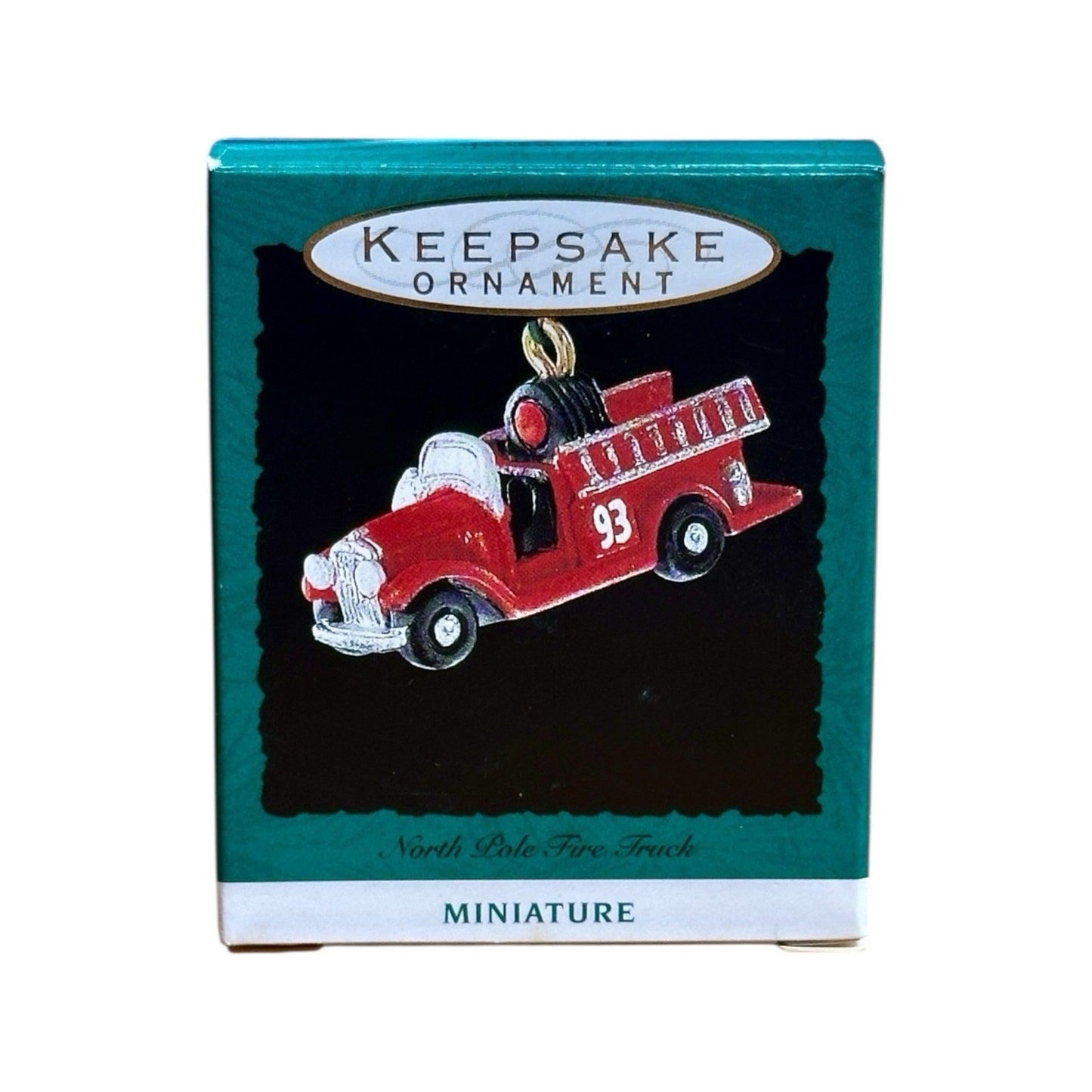 1993 North Pole Fire Truck Hallmark Ornament (Fire Truck) QXM4105 Image2