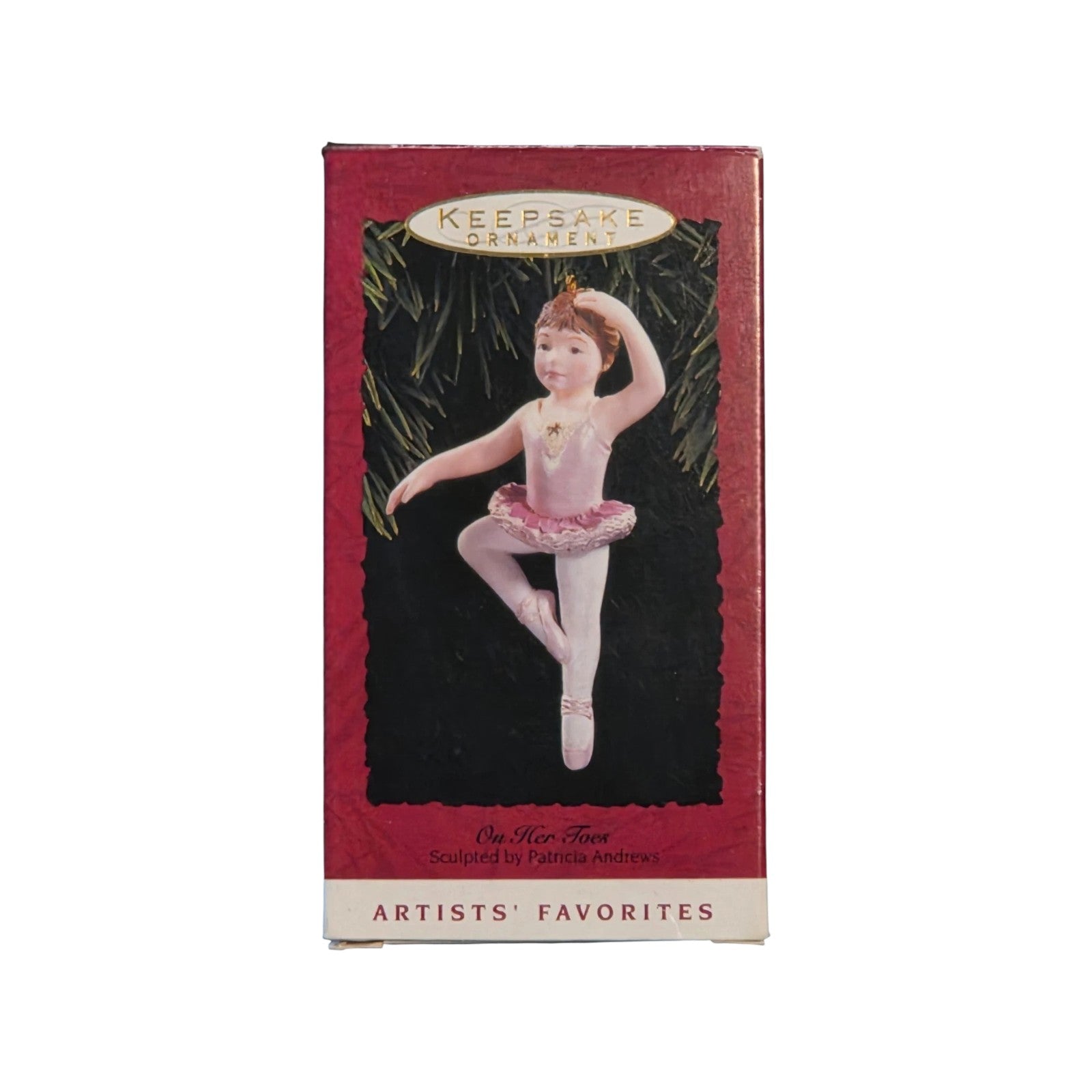 1993 On Her Toes Hallmark Ornament (Ballet) QX5265 Image2