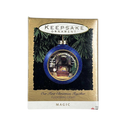 1993 Our First Christmas Together Hallmark Ornament (Our Christmas Together) QLX7355 Image2