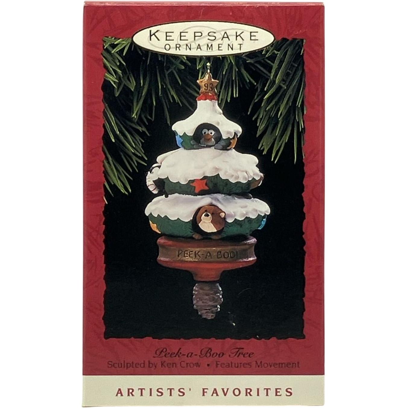 1993 Peek-a-Boo Tree Hallmark Ornament (Animal) QX5245