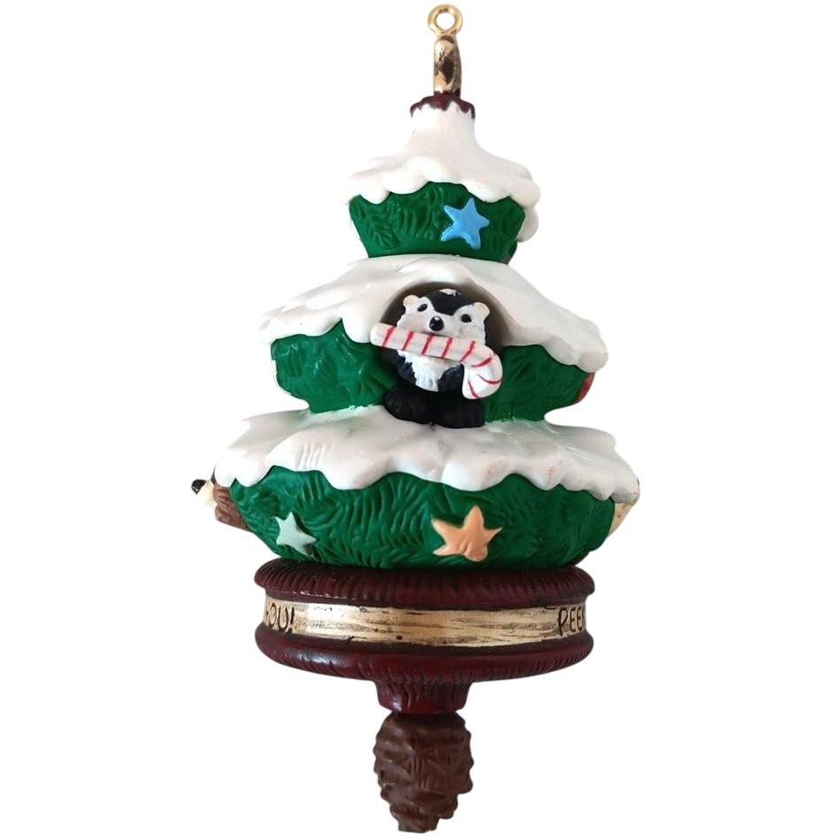 1993 Peek-a-Boo Tree Hallmark Ornament (Animal) QX5245